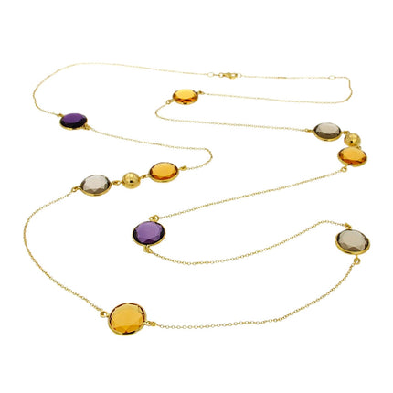 NECKLACE  GOLD 750 & SEMIPRECIOUS STONES - 72135