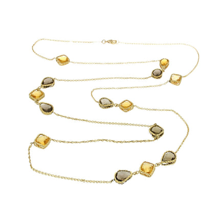 NECKLACE  GOLD 750 & SEMIPRECIOUS STONES - 72355