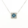 PENDANT WHITE GOLD 750 & PRECIOUS STONES - 72447