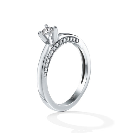 RING WHITE GOLD 750 & PRECIOUS STONES - 72782