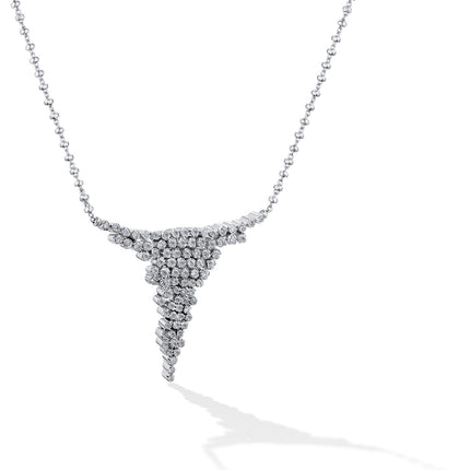 NECKLACE WHITE GOLD 750 & PRECIOUS STONES - 73029