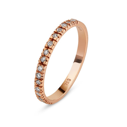 RING PINK GOLD 750 & PRECIOUS STONES