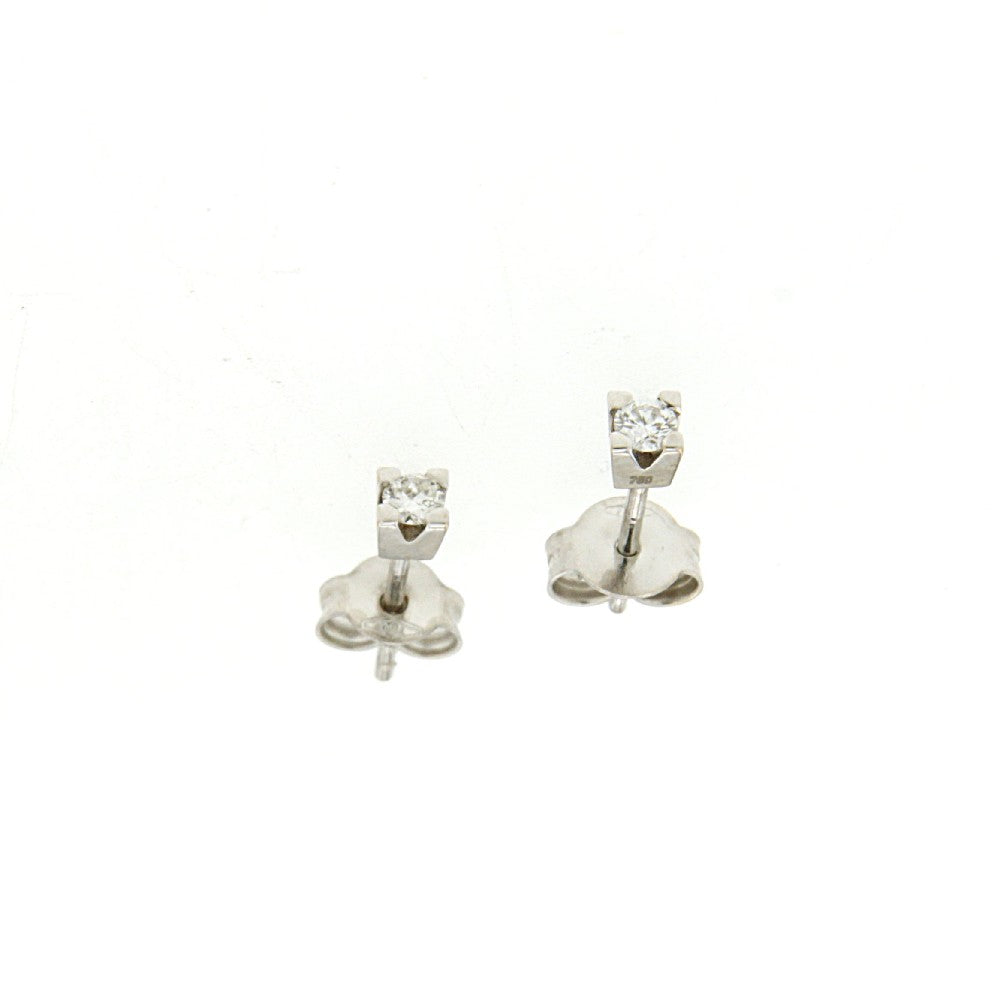 EARRINGS WHITE GOLD 750 & PRECIOUS STONES - 73187 - Availability: Immediately