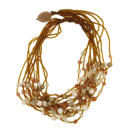 NECKLACE  SILVER 925 & SEMIPRECIOUS STONES - 73496 - Availability: Immediately