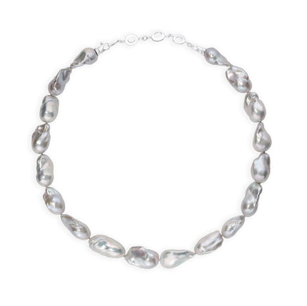 NECKLACE WHITE GOLD 750 & PEARLS - 73583