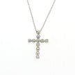 CROSS WHITE GOLD Κ18 ΜΕ - 73821