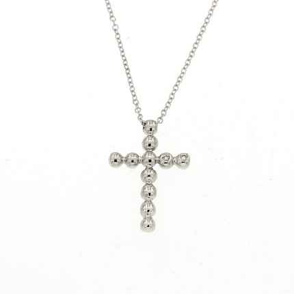 CROSS WHITE GOLD Κ18 ΜΕ - 73821