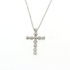 CROSS WHITE GOLD Κ18 ΜΕ - 73821