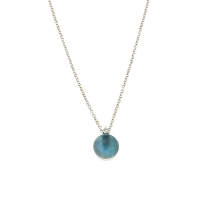 NECKLACE WHITE GOLD 750 & PRECIOUS STONES - 74945