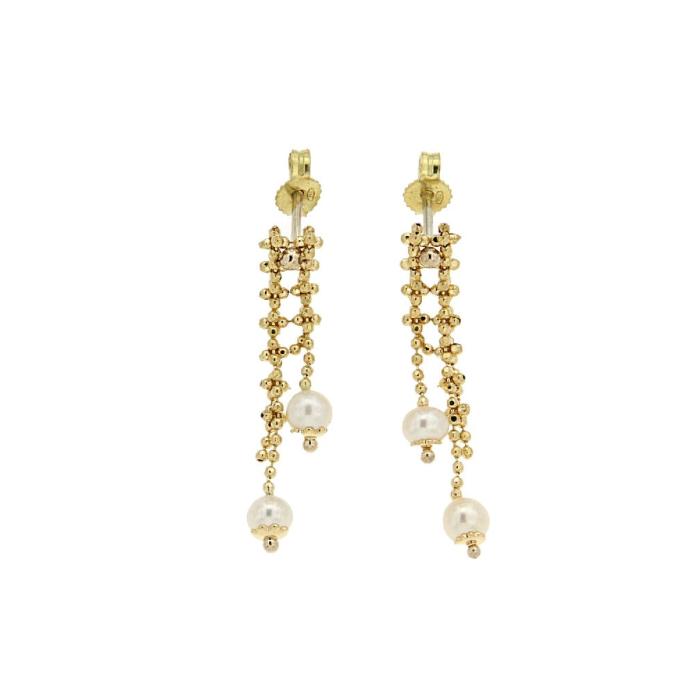 EARRINGS  GOLD 750 & PEARLS