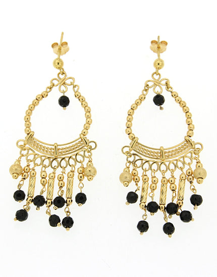 EARRINGS  GOLD 750 & SEMIPRECIOUS STONES