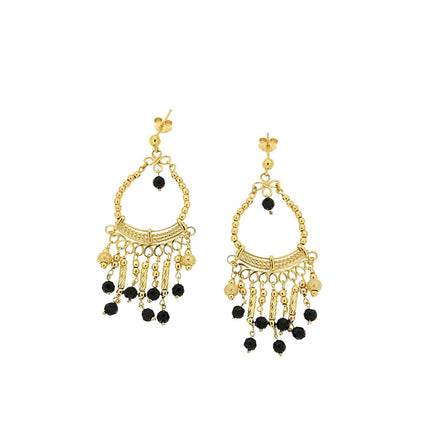 EARRINGS  GOLD 750 & SEMIPRECIOUS STONES - 75032