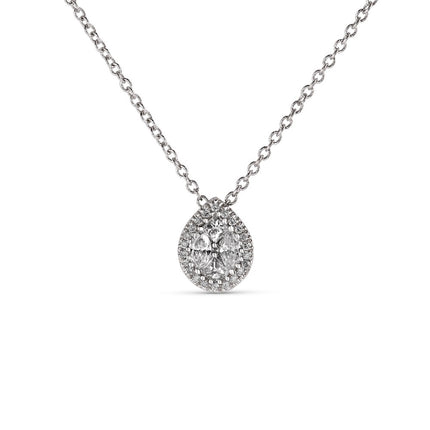 NECKLACE WHITE GOLD 750 & PRECIOUS STONES  - 75459