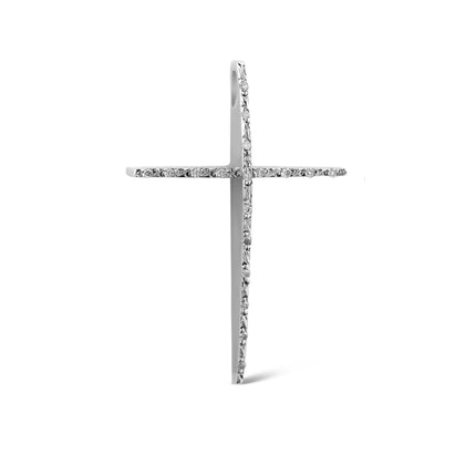 CROSS WHITE GOLD 750 & PRECIOUS STONES