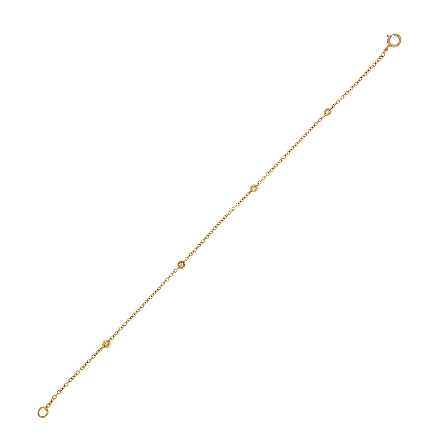 BRACELET PINK GOLD 750 & PRECIOUS STONES - 75886 - Availability: Immediately