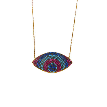 NECKLACE  SILVER 925 & C.Z. - 75933 - Availability: Immediately