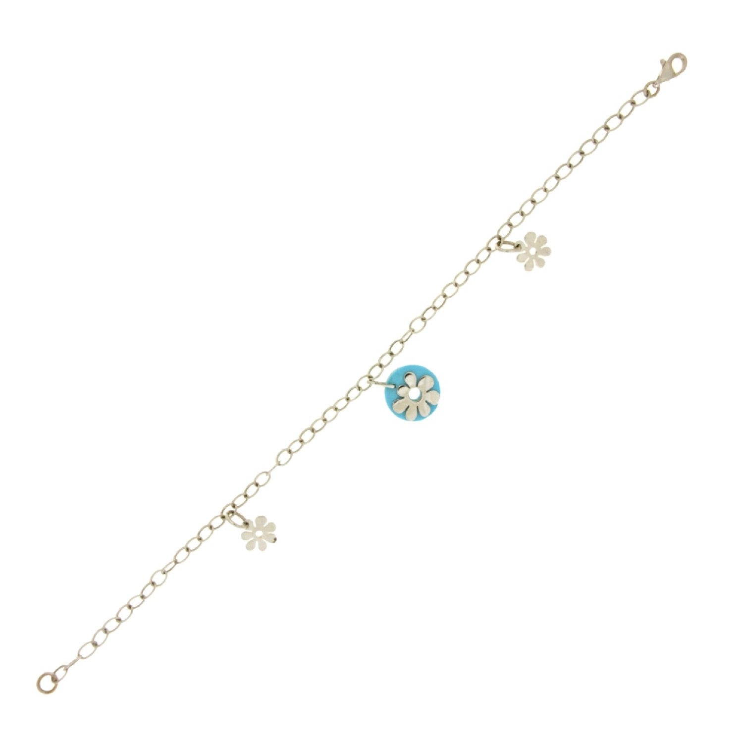 BRACELET WHITE GOLD 750 & SEMIPRECIOUS STONES - 76048