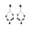 EARRINGS WHITE GOLD 750 & PRECIOUS STONES  - 76262