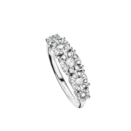 RING WHITE GOLD 750 & PRECIOUS STONES - 76273