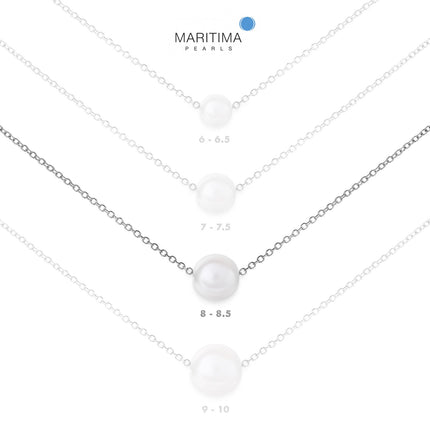 NECKLACE WHITE GOLD 585 & PEARLS - 76499