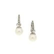 EARRINGS WHITE GOLD 750 & PEARLS - 76557