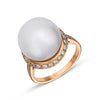 RING PINK GOLD 750 & PEARLS