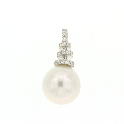 PENDANT WHITE GOLD 750 & PEARLS - 76693