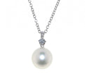 NECKLACE WHITE GOLD 750 & PEARLS  - 76908