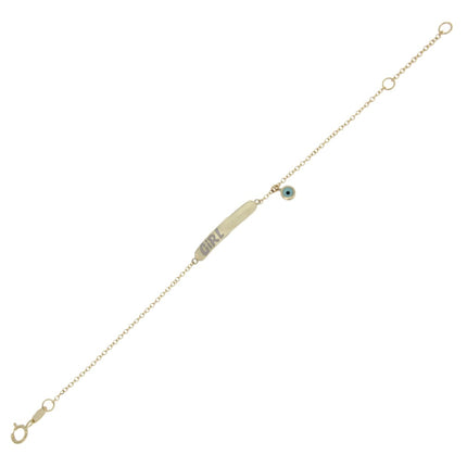 BRACELET GOLD 14K NO OR SYNTHETIC STONES