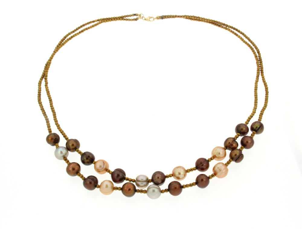 NECKLACE  GOLD 585 & PEARLS - 77074 - Availability: Immediately