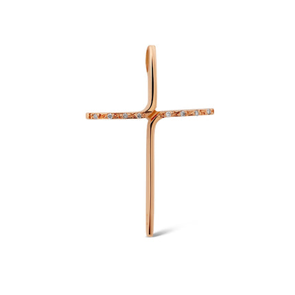 CROSS PINK GOLD 750 & PRECIOUS STONES - 77103