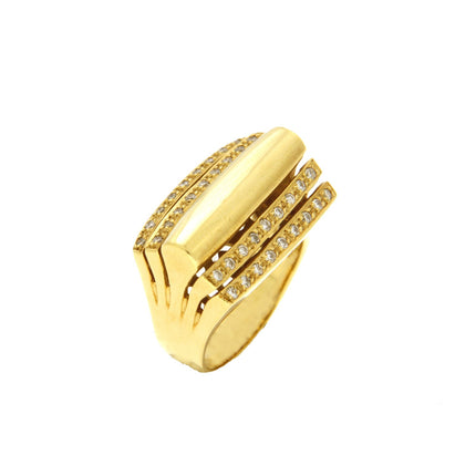 RING  GOLD 750 & PRECIOUS STONES - 7756 - Availability: Immediately