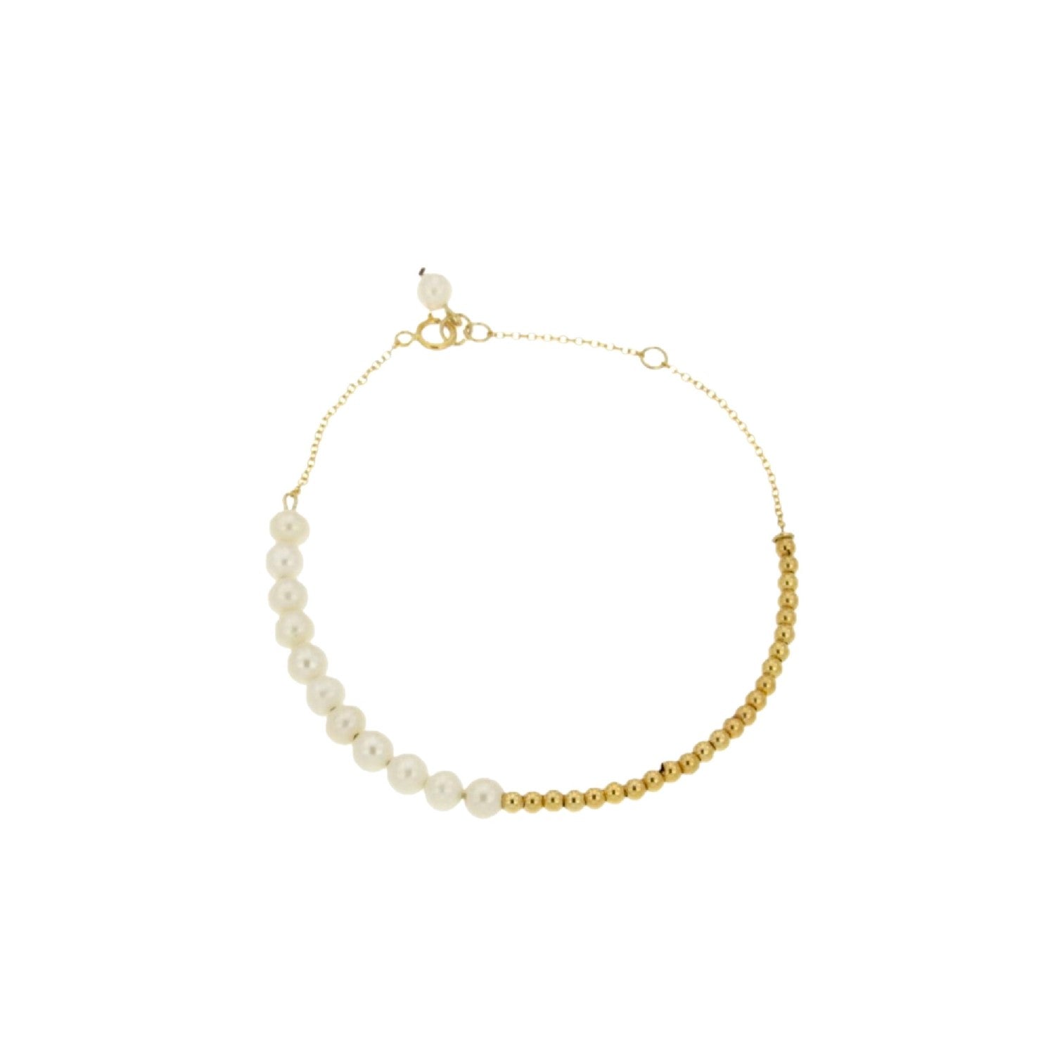 BRACELET  GOLD 585 & PEARLS - 77684 - Availability: Up to 1 month
