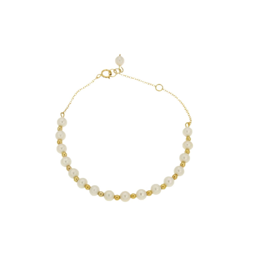 BRACELET  GOLD 585 & PEARLS - 77686 - Availability: Up to 1 month