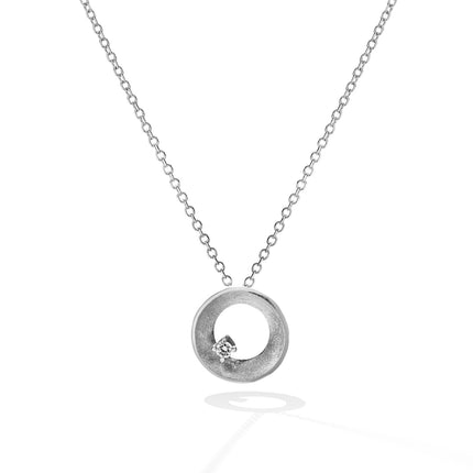 NECKLACE WHITE GOLD 750 & PRECIOUS STONES - 77712