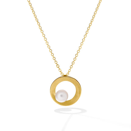 NECKLACE  GOLD 750 & PEARLS - 77725