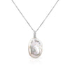 NECKLACE WHITE GOLD 750 & PEARLS  - 77766