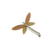 BROOCH YELLOW & WHITE GOLD Κ18 ΜΕ