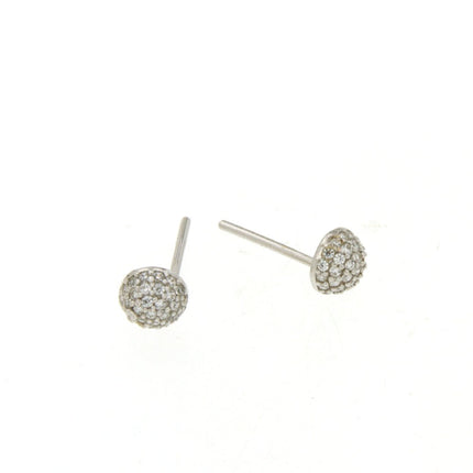 EARRINGS WHITE GOLD 585 & C.Z. - 78273