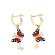 EARRINGS  GOLD 585 & PRECIOUS STONES