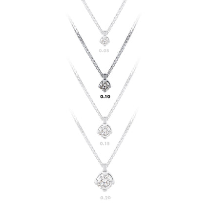 NECKLACE WHITE GOLD 750 & PRECIOUS STONES - 79474
