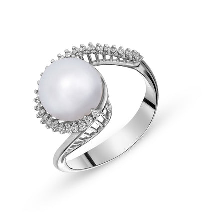 RING WHITE GOLD 750 & PEARL - 79799