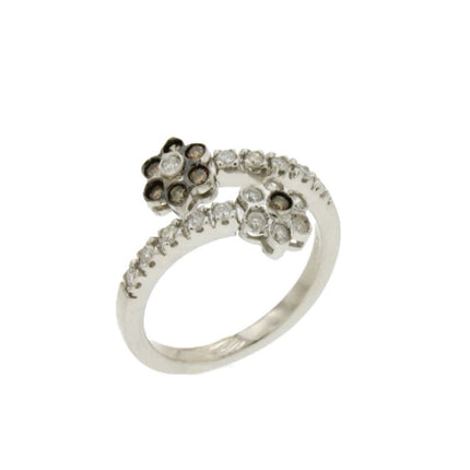 RING WHITE GOLD 750 & PRECIOUS STONES - 79802