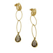 EARRINGS YELLOW GOLD Κ18 ΜΕ SEMIPRECIOUS STONES - 79809