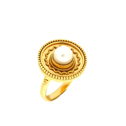 RING  GOLD 750 & PEARL - 80616