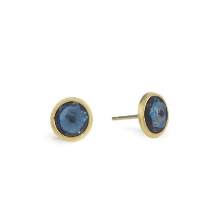 EARRINGS YELLOW GOLD Κ18 ΜΕ SEMIPRECIOUS STONES - 81035 - Availability: Up to 2 month