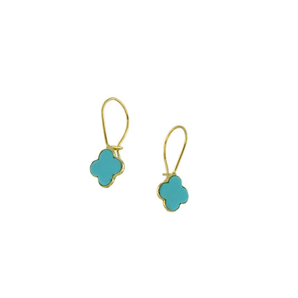 EARRINGS  GOLD 585 & SEMIPRECIOUS STONES - 81109