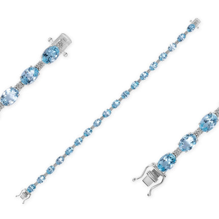 BRACELET WHITE GOLD 750 & PRECIOUS STONES - 81375