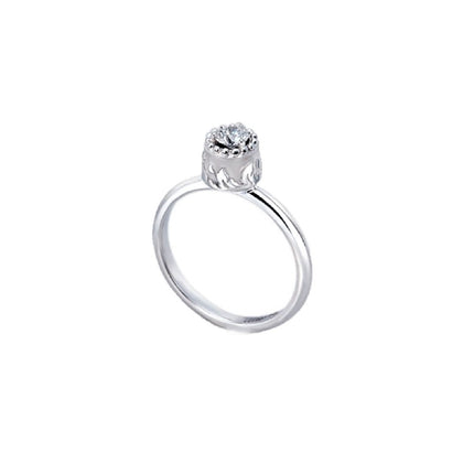 RING WHITE GOLD 750 & PRECIOUS STONES - 81381