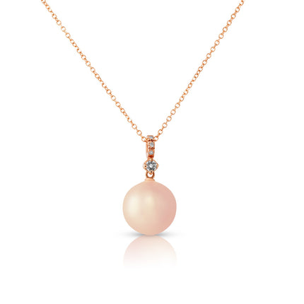 NECKLACE PINK GOLD 750 & PEARLS  - 81660